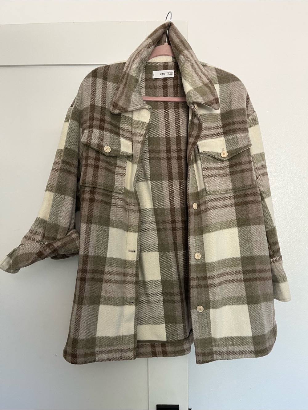 MANGO Women Blazers and Jackets Oversized check overshirt - XS/S
